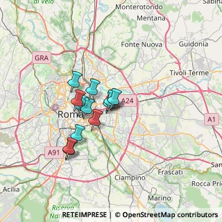 Mappa Via Costantino Lazzari, 00177 Roma RM, Italia (5.3125)