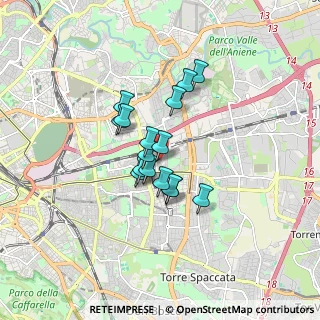 Mappa Via Costantino Lazzari, 00177 Roma RM, Italia (1.20125)