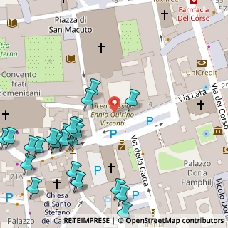 Mappa Via di Sant Ignazio, 00186 Roma RM, Italia (0.0875)