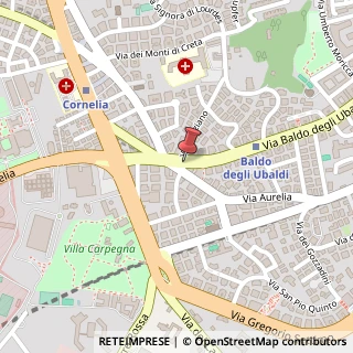 Mappa Via Baldo degli Ubaldi,  36, 00167 Roma, Roma (Lazio)