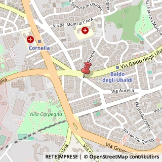Mappa Via Aurelia,  382, 00165 Roma, Roma (Lazio)