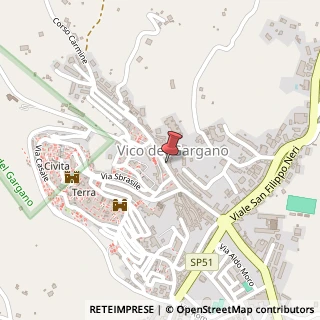 Mappa Corso Carmine, 58, 71018 Vico del Gargano, Foggia (Puglia)