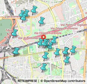 Mappa Via Tolmezzo, 00177 Roma RM, Italia (1.0805)