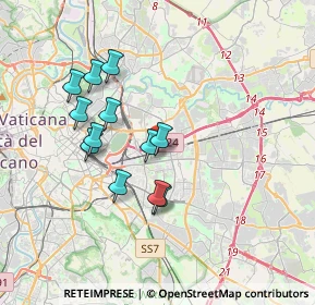 Mappa Via Tolmezzo, 00177 Roma RM, Italia (3.37833)