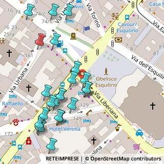 Mappa Piazza dell'Esquilino, 00185 Roma RM, Italia (0.07308)