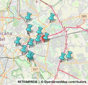 Mappa Via Dino Penazzato, 00177 Roma RM, Italia (3.68385)