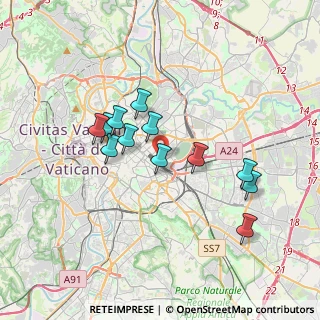 Mappa Via di Porta S. Lorenzo, 00185 Roma RM, Italia (3.28833)