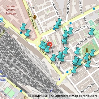 Mappa Via di Porta S. Lorenzo, 00185 Roma RM, Italia (0.13333)