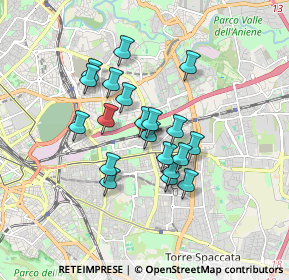 Mappa Via Lussimpiccolo, 00177 Roma RM, Italia (1.4165)