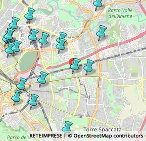 Mappa Via Lussimpiccolo, 00177 Roma RM, Italia (2.8965)