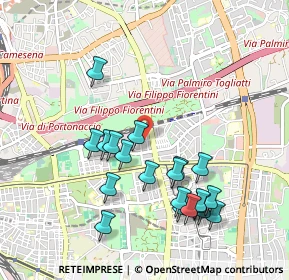 Mappa Via Lussimpiccolo, 00177 Roma RM, Italia (1.051)