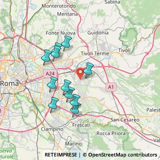 Mappa Via Onna, 00132 Roma RM, Italia (7.01909)