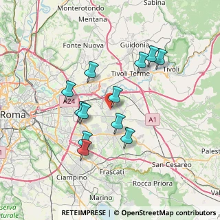Mappa Via Onna, 00132 Roma RM, Italia (6.77)