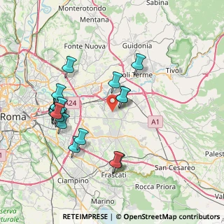 Mappa Via Onna, 00132 Roma RM, Italia (8.291)