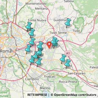 Mappa Via Onna, 00132 Roma RM, Italia (7.07688)
