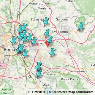 Mappa Via Carlo Bernardo Mosca, 00132 Roma RM, Italia (9.4035)