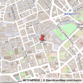 Mappa Via dei Lucchesi, 33, 00187 Roma, Roma (Lazio)