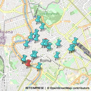 Mappa Via dell'Umiltà, 00187 Roma RM, Italia (0.9415)