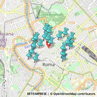 Mappa Via dell'Umiltà, 00187 Roma RM, Italia (0.7245)