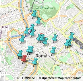 Mappa Via dell'Umiltà, 00187 Roma RM, Italia (0.9415)