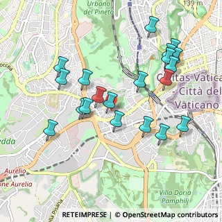 Mappa Via Farinacci Prospero, 00165 Roma RM, Italia (1.054)