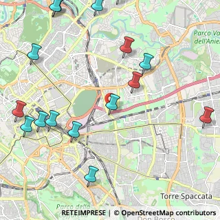 Mappa Via Alfonso Torelli, 00159 Roma RM, Italia (3.08688)