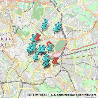 Mappa Via dei Vestini, 00185 Roma RM, Italia (1.5525)