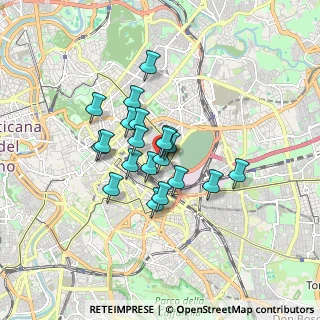 Mappa Via dei Vestini, 00185 Roma RM, Italia (1.268)