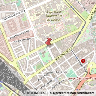 Mappa Via dei Marrucini, 1 A, 00185 Roma, Roma (Lazio)