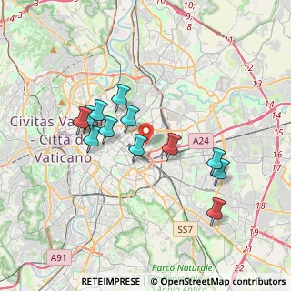 Mappa Via dei Dalmati, 00185 Roma RM, Italia (3.44417)