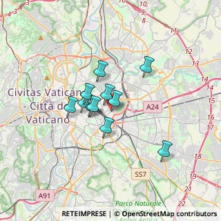 Mappa Via dei Dalmati, 00185 Roma RM, Italia (2.49909)