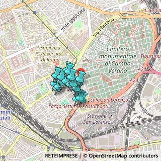 Mappa Via del Verano, 00185 Roma RM, Italia (0.295)