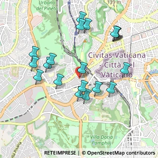 Mappa Via Paolo Bentivoglio, 00165 Roma RM, Italia (1.075)
