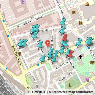Mappa Via dei Dauni, 00185 Roma RM, Italia (0.12308)