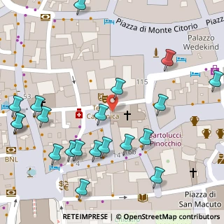 Mappa Piazza Capranica, 00186 Roma RM, Italia (0.0885)