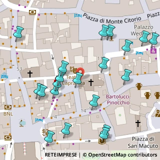 Mappa Piazza Capranica, 00186 Roma RM, Italia (0.0835)