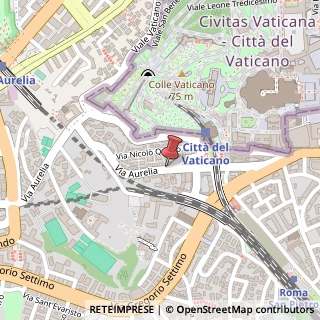 Mappa Via Aurelia, 180, 00165 Roma, Roma (Lazio)