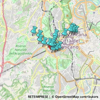 Mappa Via di San Pio V, 00165 Roma RM, Italia (1.255)