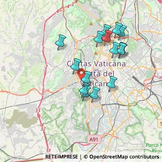 Mappa Via di San Pio V, 00165 Roma RM, Italia (3.79667)