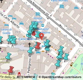 Mappa Via Carlo Alberto, 00185 Roma RM, Italia (0.05385)