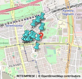 Mappa Via Giuseppe di Vittorio, 00177 Roma RM, Italia (0.345)