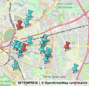 Mappa Via Giuseppe di Vittorio, 00177 Roma RM, Italia (2.2125)