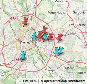 Mappa Via Mario Chiri, 00177 Roma RM, Italia (5.69727)