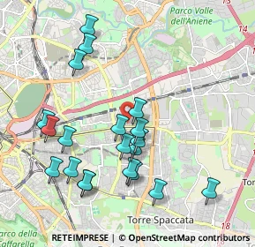 Mappa Via Mario Chiri, 00177 Roma RM, Italia (2.147)