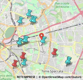 Mappa Via Mario Chiri, 00177 Roma RM, Italia (2.49333)