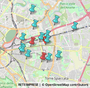 Mappa Via Mario Chiri, 00177 Roma RM, Italia (1.738)