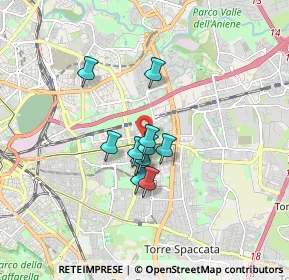 Mappa Via Mario Chiri, 00177 Roma RM, Italia (1.20182)