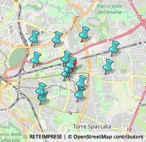Mappa Via Mario Chiri, 00177 Roma RM, Italia (1.62643)