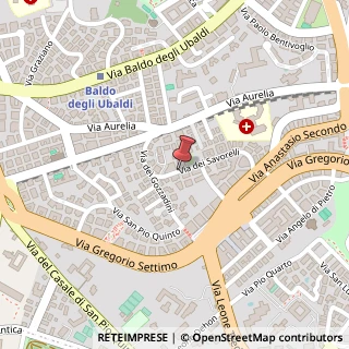 Mappa Via dei Savorelli,  11, 00165 Roma, Roma (Lazio)