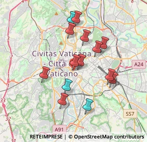 Mappa Via di Sant'Aurea, 00186 Roma RM, Italia (3.46357)